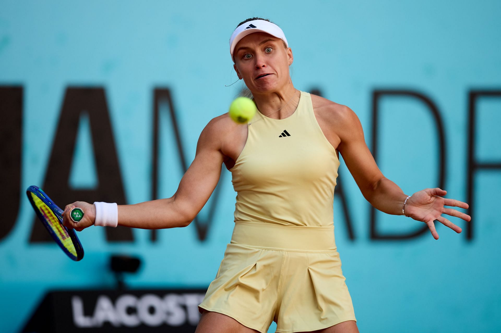 Yuliia Starodubtseva at the Madrid Open 2025. (Photo: Getty)